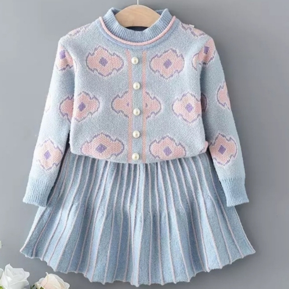 Other - NEW Girls Matching Sweater & Skirt Set
